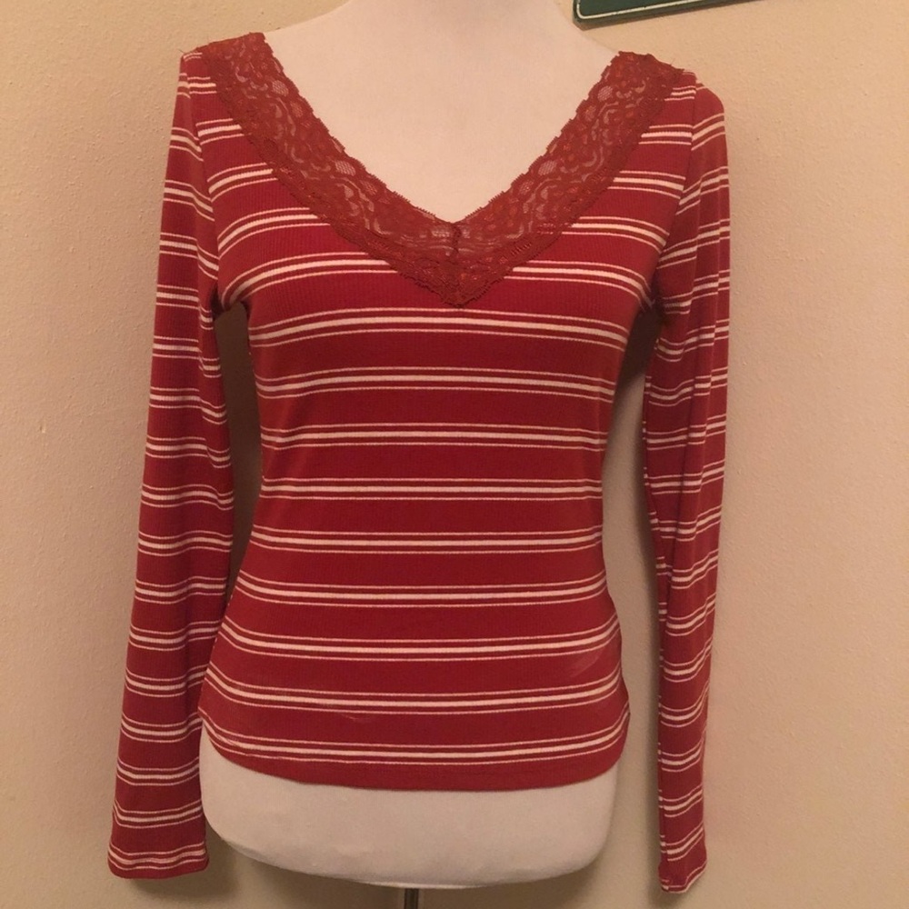 Heart Hips Orange Fitted Blouse